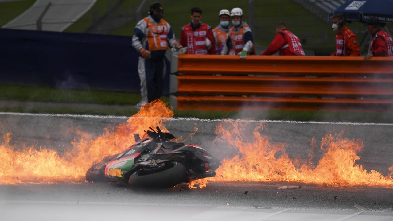 Momen Motor Pedrosa-Savadori Terbakar di MotoGP Styria