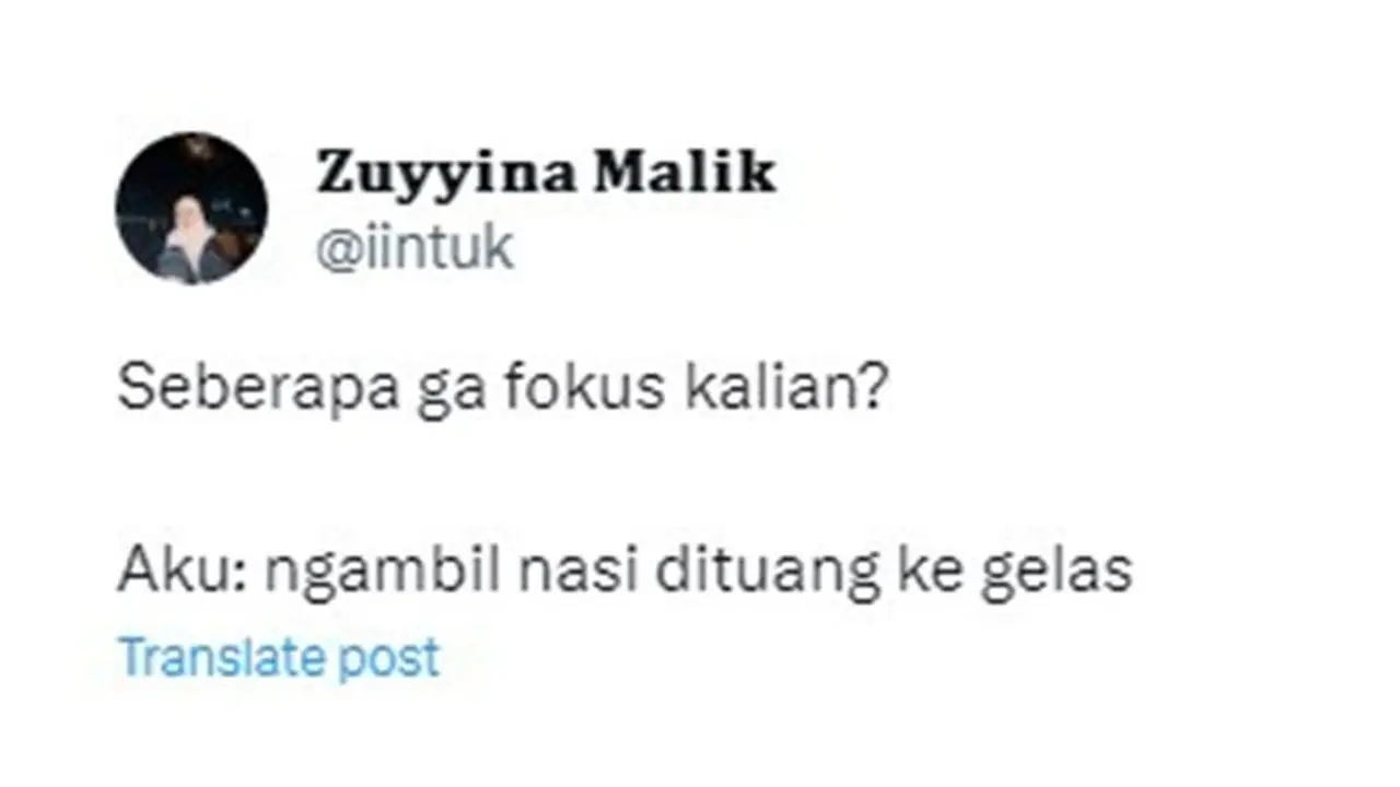 8 Curhatan Netizen saat Ditanya Seberapa Enggak Fokus Ini Bikin Geleng Kepala