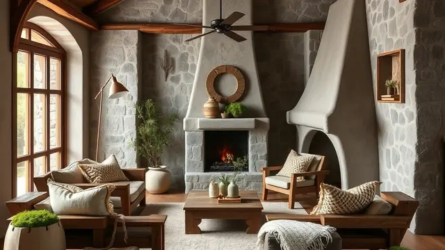 desain dekor rumah rustic (ilustrasi by qwen.ai)
