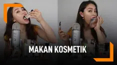 Aneh, Wanita Ini Makan Kosmetik