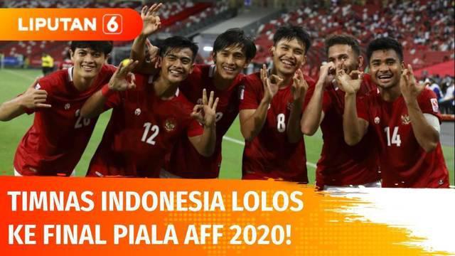 Indonesia vs Singapura, 4-0, Timnas Garuda berhasil melaju ke babak final Piala AFF 2020. Pertandingan berlangsung emosional, hingga wasit mengeluarkan tiga kartu merah bagi pemain Singapura.