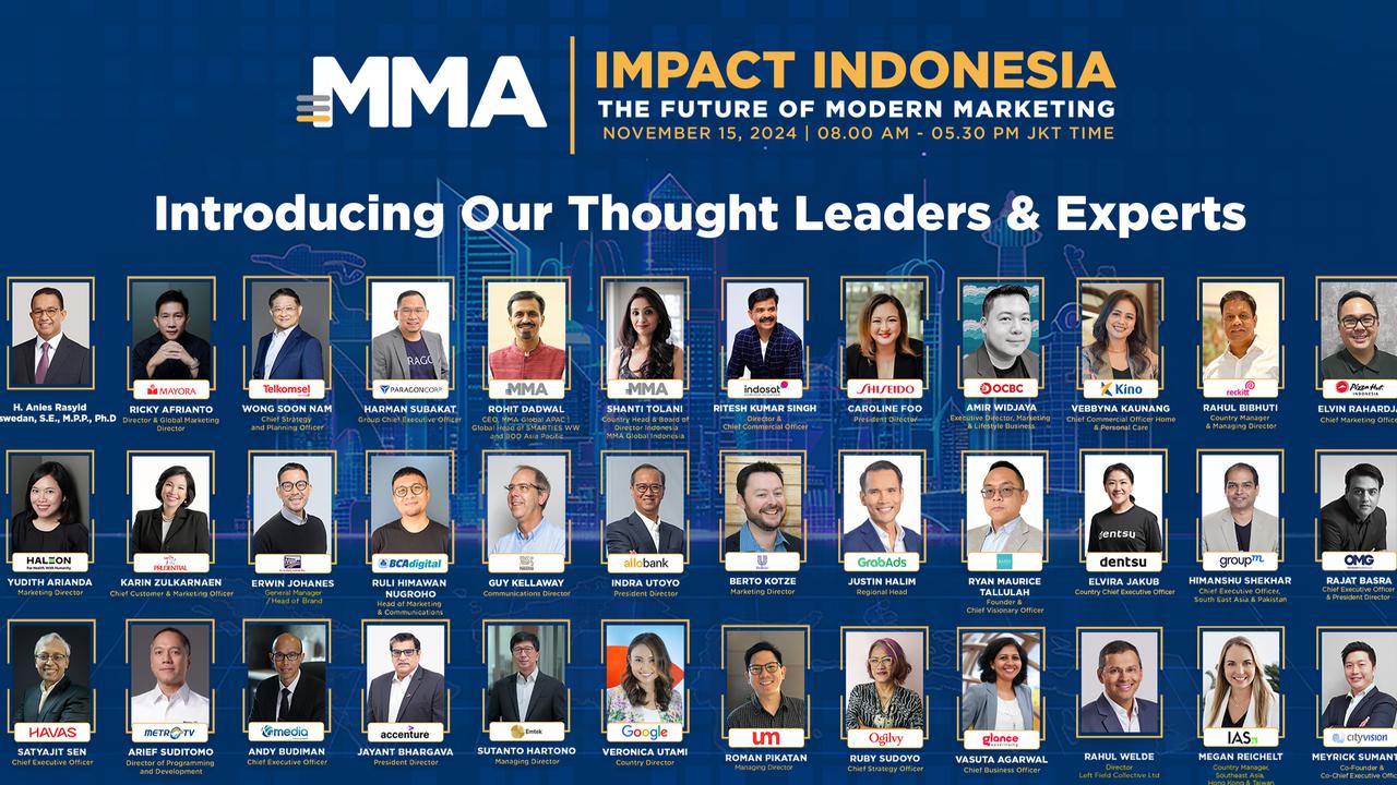 MMA Impact Indonesia 2024: Menavigasi Masa Depan Marketing & Periklanan Melalui Kepemimpinan, Inovasi, dan Strategi Terbaru
