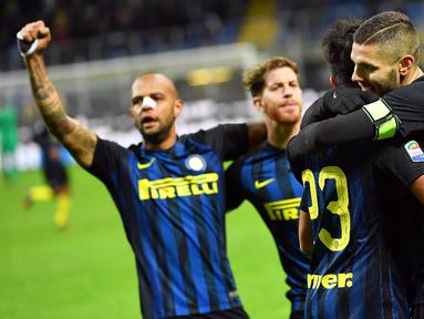 Inter Milan meraih kemenangan 4-2 atas Fiorentina pada laga pekan ke-14 Serie A di Giuseppe Meazza, Senin (28/11/2016). (EPA/Daniel Dal Zennaro)