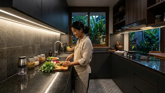 9 Cara Membuat Dapur Gelap Terlihat Lebih Modern, Manfaatkan Warna dan Material