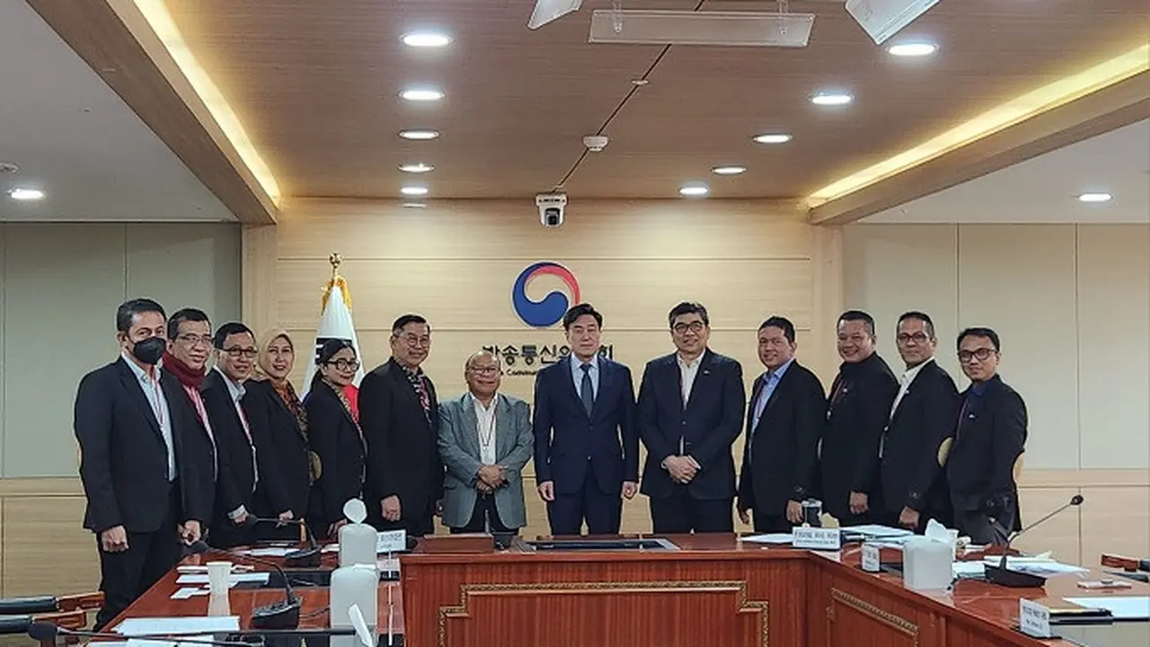 Pertemuan ATVSI dan KCC pada Kamis (23/2) di Kantor KCC di Seoul, Korea Selatan. (Dok. ATVSI)
