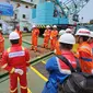 PT Pertamina Hulu Energi Offshore North West Java (PHE ONWJ) bagian dari Subholding Upstream Regional Jawa menggelar pipa penyaluran migas bawah laut di ECHO Area. (Dok Pertamina)