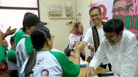 Para penyandang disabilitas meyakini pasangan calon gubernur dan wakil gubernur Sumatera Utara, Djarot Saiful Hidayat-Sihar Sitorus mampu memberikan harapan baru menciptakan inklusif. (Liputan6.com/Reza)