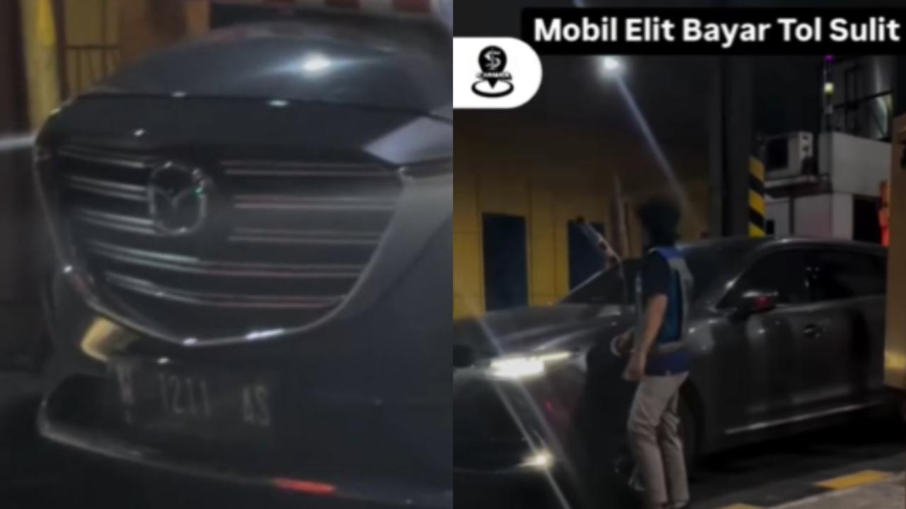 Ini Identitas Mazda Nekat Terobos Gerbang Tol, Mobil Elit Bayar Sulit