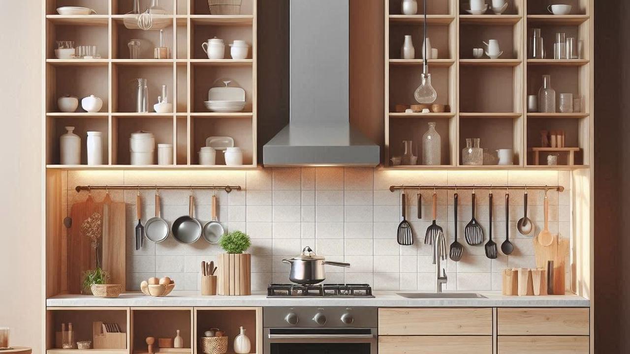 Desain Rak Dapur Minimalis