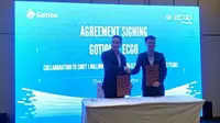 Produsen baterai Gotion Indonesia umumkan kerja samanya dengan ECGO demi mewujudkan 1 juta pengendara motor listrik untuk ojek online (OJOL) dalam 3 tahun ke depan.