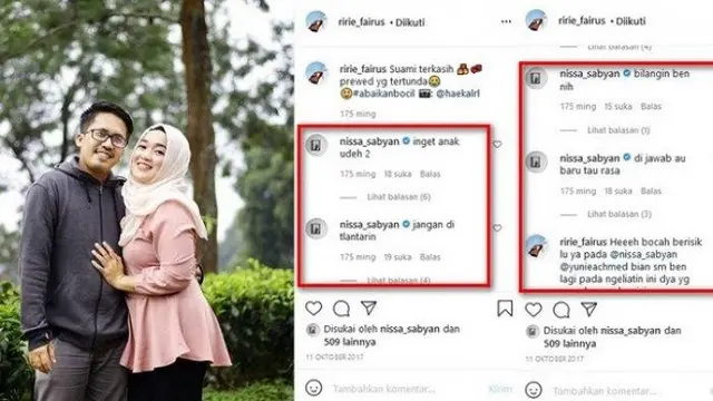 Ayus Sabyan dan Ririe Fairus