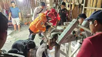 8 pekerja terjebak air di dalam lubang tambang emas di Banyumas, Jawa Tengah. (Foto: Liputan6.com/Basarnas)