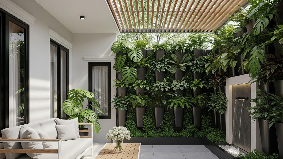 9 Desain Teras Rumah Minimalis dengan Sentuhan Tanaman Tropis, Menciptakan Kesejukan