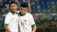 Tiga gol Muhammad Rafli Mursalim ke gawang Brunei Darusalam membuktikan dirinya menjadi salah satu mesin gol mematikan bagi lawan di Piala AFF U-18 Myanmar. Rafli telah mengoleksi 4 gol untuk Timnas Indonesia U-19. (Liputan6.com/Yoppy Renato)