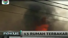 Diduga kebakaran disebabkan terjadinya korsleting aliran listrik dari air conditioner di salah satu rumah warga.