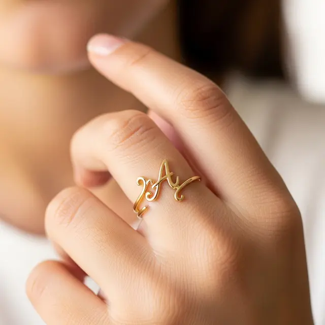 Model Cincin Emas Anak Perempuan (Image by Gemini AI)