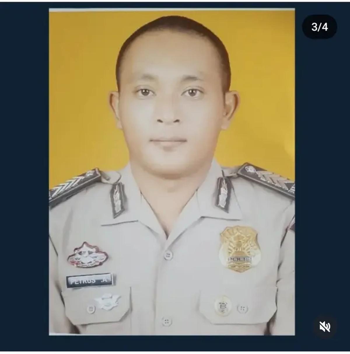 Foto almarhum Bripka Petrus Apriyanto. Sumber : (Humas Polda Lampung).