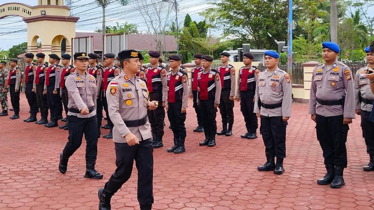 Polres Bengkalis Gelar Apel Kesiapan Pengamanan Jelang Pilkada
