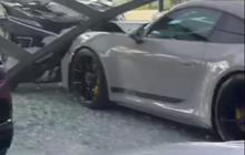 Xpander Penabrak Porsche GT 311 Diamankan di Polsek Teluknaga, Pengemudi Dititipkan ke Polres Metro Tangerang