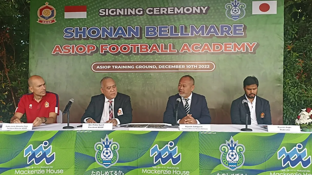 ASIOP resmi menjalin kerja sama dengan klub kasta tertinggi Liga Jepang alias J1 League 2022/2023, Shonan Bellmare.