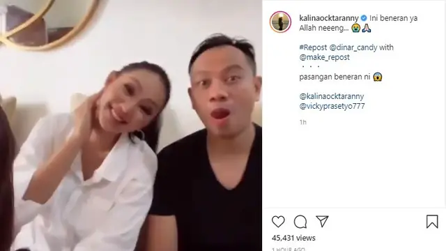 Kalina Ocktaranny - Vicky Prasetyo (Foto: Instagram/@kalinaocktaranny)