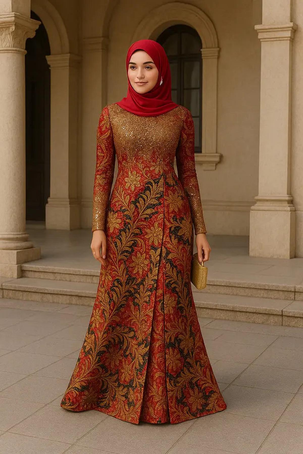 6 Rekomendasi Gamis Batik Belah Samping Modern 2025, Tampil Trendi dan Anggun
