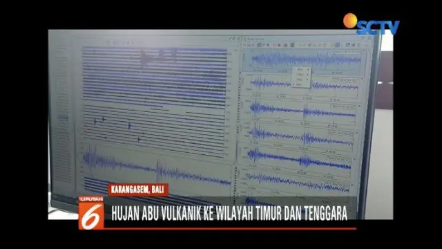 Gunung Api kembali meletus dengan amplitudo 22 milimeter dan berdurasi 3 menit 8 detik.