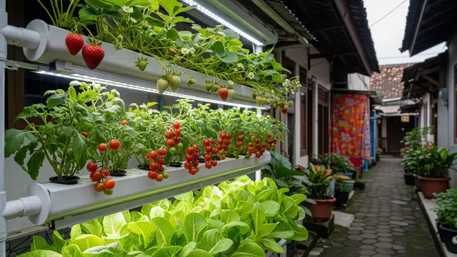 10 Ide Hidroponik Sayur Mini di Rak Vertikal Lorong Gang, Ubah Jadi Kebun Estetik