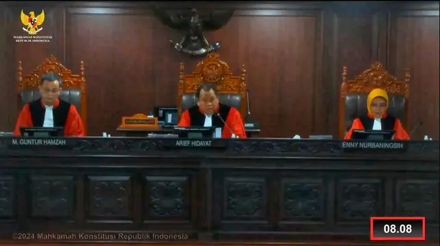 Hakim MK Anwar Usman tak adili sengketa Pileg PSI, digantikan Hakim Guntur Hamzah. (Winda Nelfira).