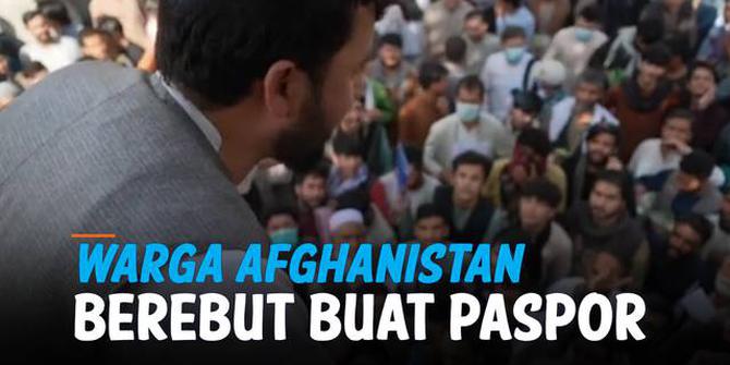 VIDEO: Sempat Terhenti karena Taliban, Warga Afghanistan Kembali Buat Paspor