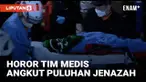 Ratusan petugas medis Korea Selatan berkumpul di distrik Itaewon. Mereka mencoba menyelamatkan ratusan korban yang terinjak dalam perayaan pesta Halloween Sabtu (29/10) malam.