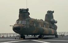 Tiga Helikopter Chinook Jepang Bantu Padamkan Kebakaran Hutan Kalimantan