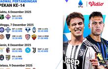 Berikut Jadwal Pertandingan Serie A Pekan ke-14, Tonton Eksklusif di Vidio