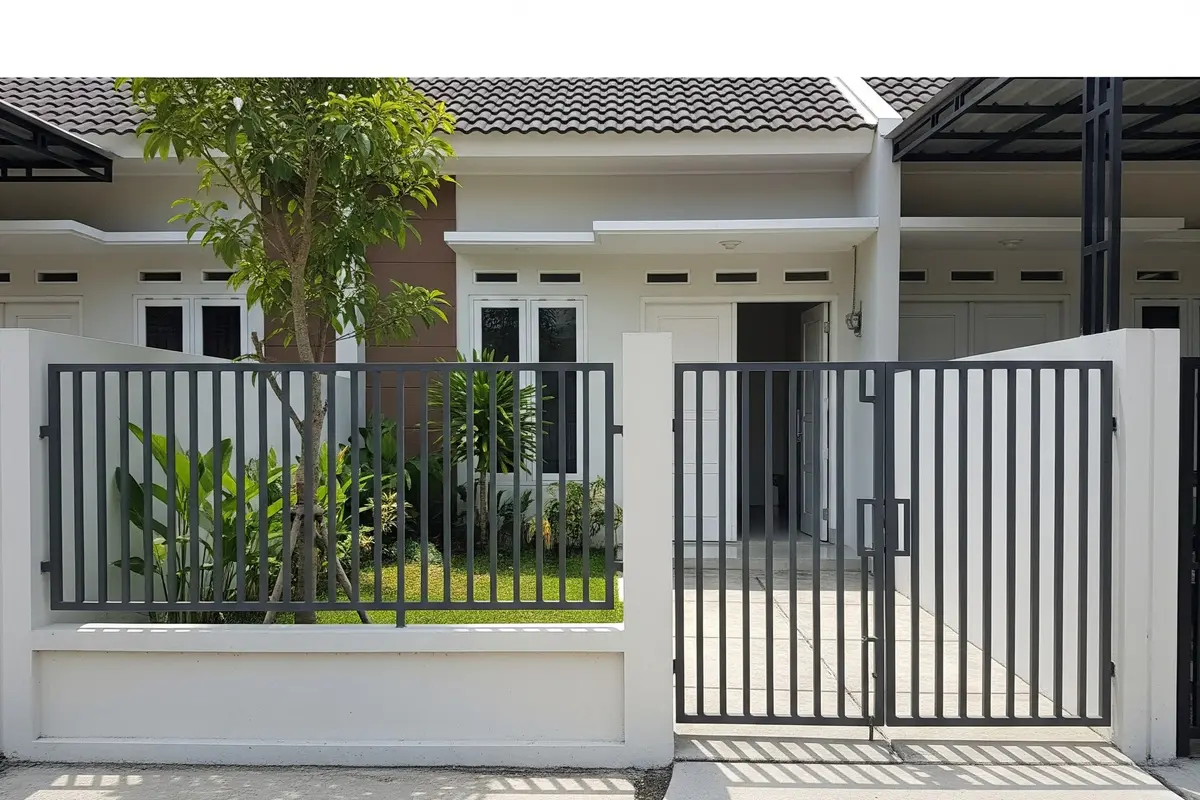 Pagar Besi Hollow Rendah yang Cocok untuk Rumah Subsidi