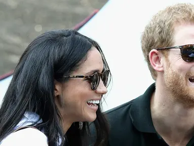Pangeran Harry (33) secara resmi mengumumkan pertunangannya dengan seorang aktris asal Amerika Serikat, Meghan Markle (36) pada Senin (27/11/2017). (Chris Jackson/Getty Images for the Invictus Games Foundation /AFP)