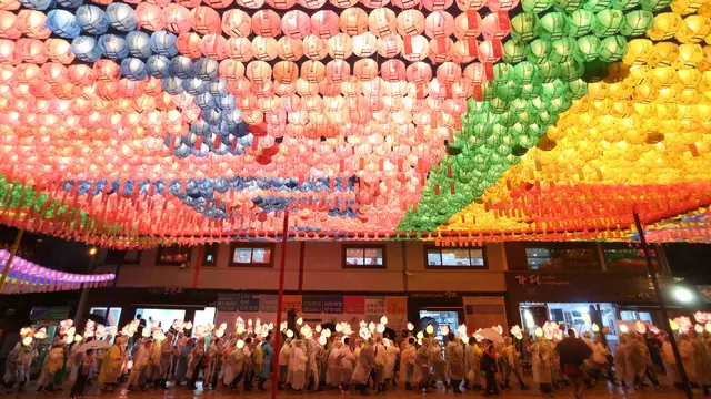 Festival Lentera Lotus di Korea Selatan