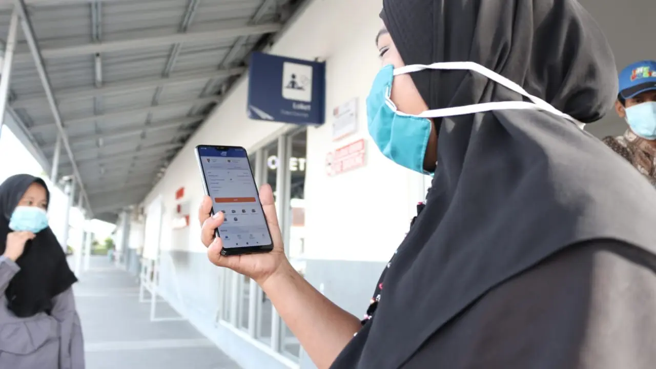 Penumpang kereta api di Sumatera Barat. (Liputan6.com/ Humas KAI Divre II)