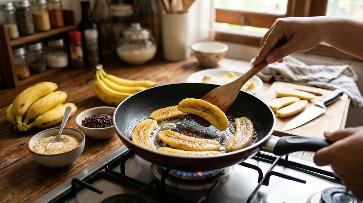 Cara Membuat Dadar Gulung Pisang Coklat