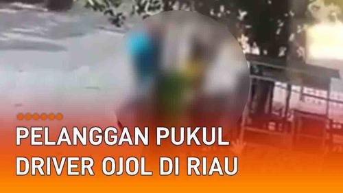VIDEO: Pelanggan Pukul Driver Ojol di Riau, Rumah Digeruduk