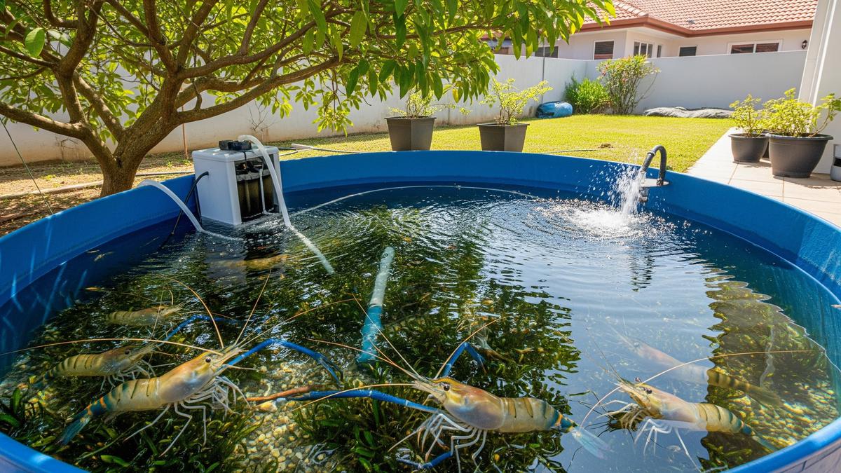7 Ide Ternak Udang Air Tawar di Kolam Mini Pekarangan Rumah yang Mudah Dirawat Sehari-hari
