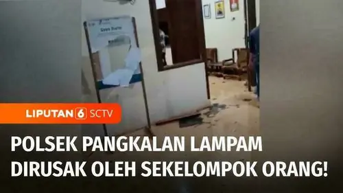 VIDEO: Tuntut Lepaskan Dua Terduga Narkoba, Massa Serbu Polsek Pangkalan Lampam!