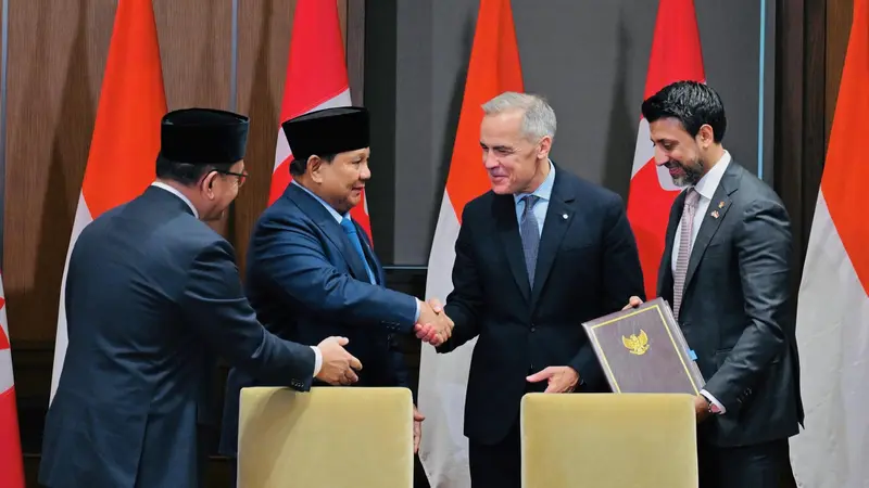 Presiden Prabowo Disambut Hangat PM Carney, Buka Babak Baru Hubungan RI–Kanada