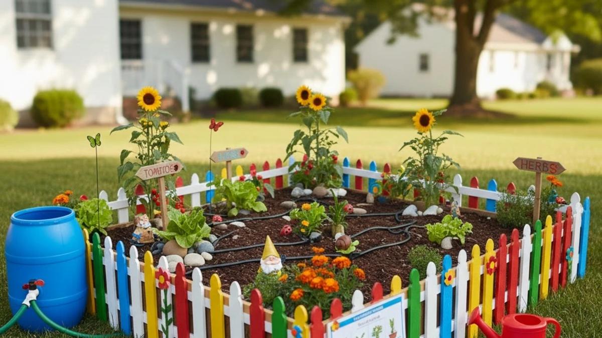 Ilustrasi Kebun Mini