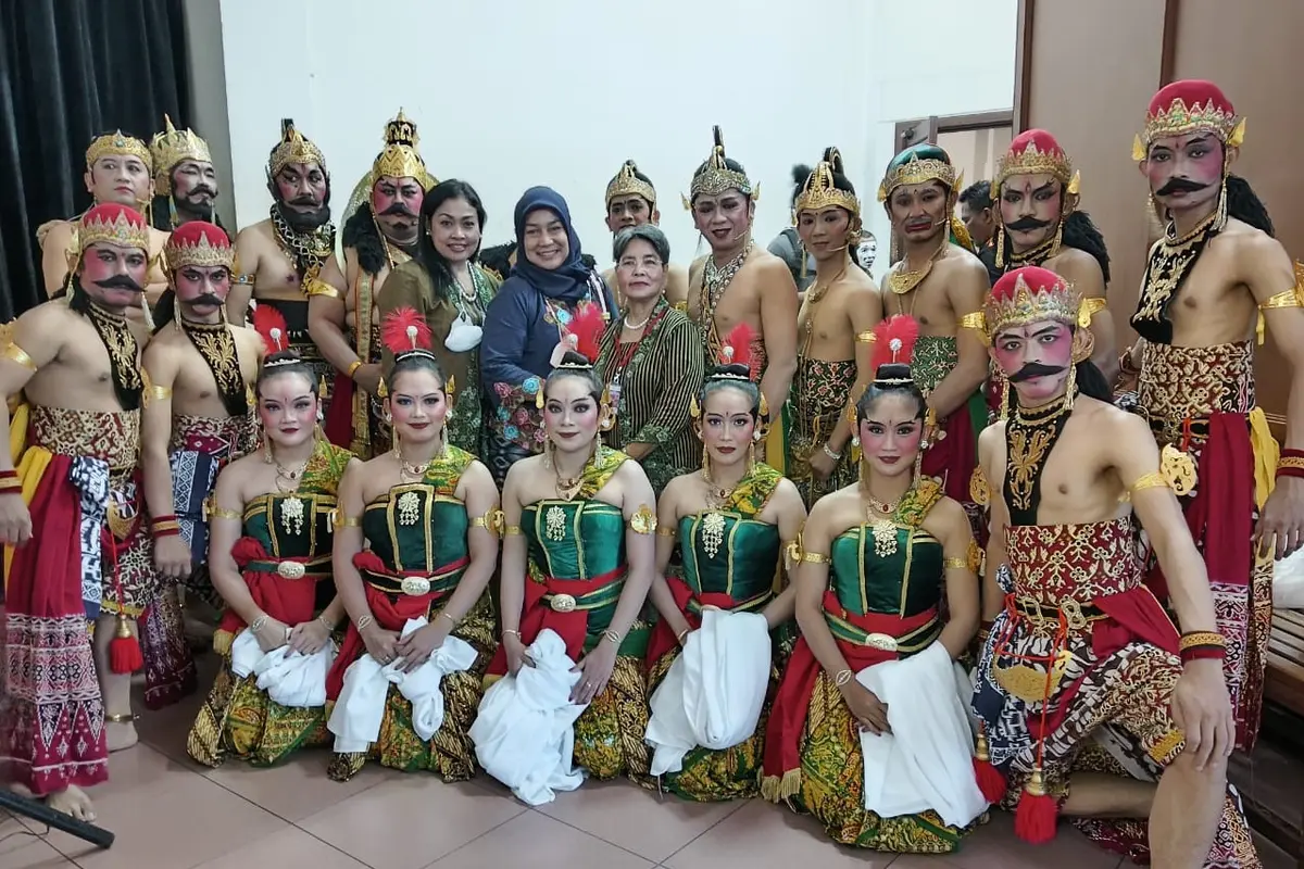 Pementasan Wayang Orang Ngesti Pandowo ditampilkan di Gedung Pewayangan Kautaman, Jakarta Timur pada 26 Juni 2022.