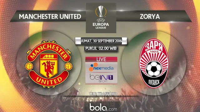 Liga Europa_Manchester United vs Zorya (Bola.com/Adreanus TItus)