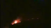 Titik Api Baru Muncul di Kawasan Hutan Gunung Lawu