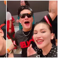 Kebersamaan Ayu Ting Ting dan Boy William di pesta ultah Robby Purba (Foto: instagram ayutingting92)