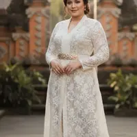 Ilustrasi Kebaya Panjang Brokat (Sumber: Gemini AI)