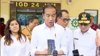 Presiden Joko Widodo (Jokowi) usai meninjau RSUD dr. Kumpulan Pane di Tebing Tinggi, Sumatera Utara, Rabu (7/2/2024). (Dok. Istimewa)