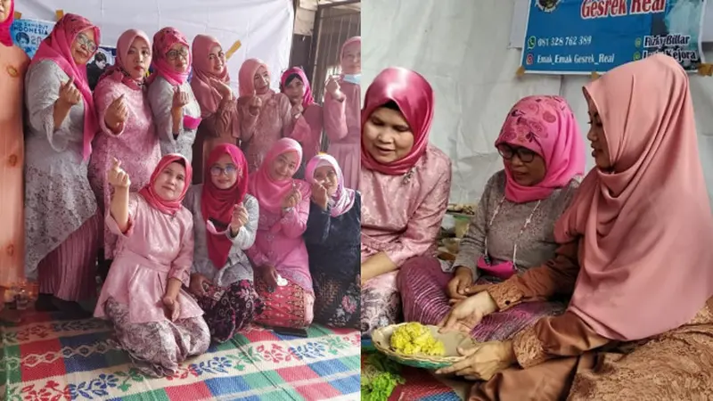 Viral Emak-emak Nobar Acara Lamaran Lesty Kejora dan Rizky Billar, Heboh